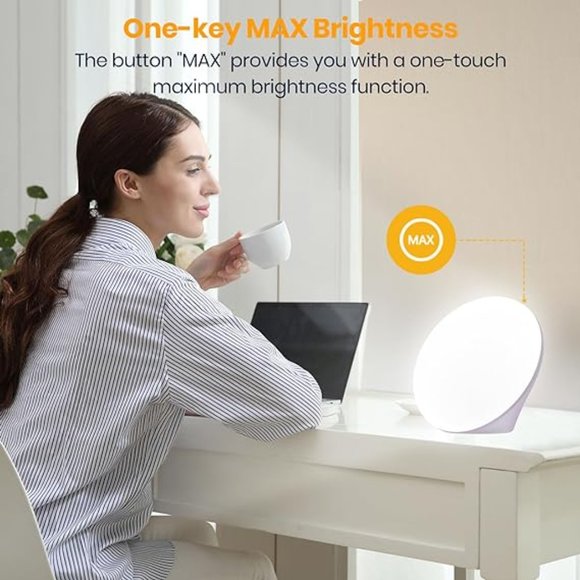 Seasonal Depression Light Sunlight Lamp with Tough Control / 5 Levels - Purple - Picture 1 of 6